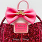 Loungefly Sleeping Beauty Sequin Backpack Disney Princess Aurora Bag Enamel Logo