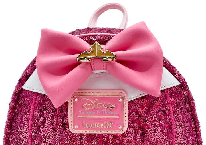 Loungefly Sleeping Beauty Sequin Backpack Disney Princess Aurora Bag Enamel Logo