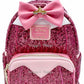 Loungefly Sleeping Beauty Sequin Backpack Disney Princess Aurora Bag Front Full View