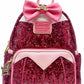 Loungefly Sleeping Beauty Sequin Backpack Disney Princess Aurora Bag Front 