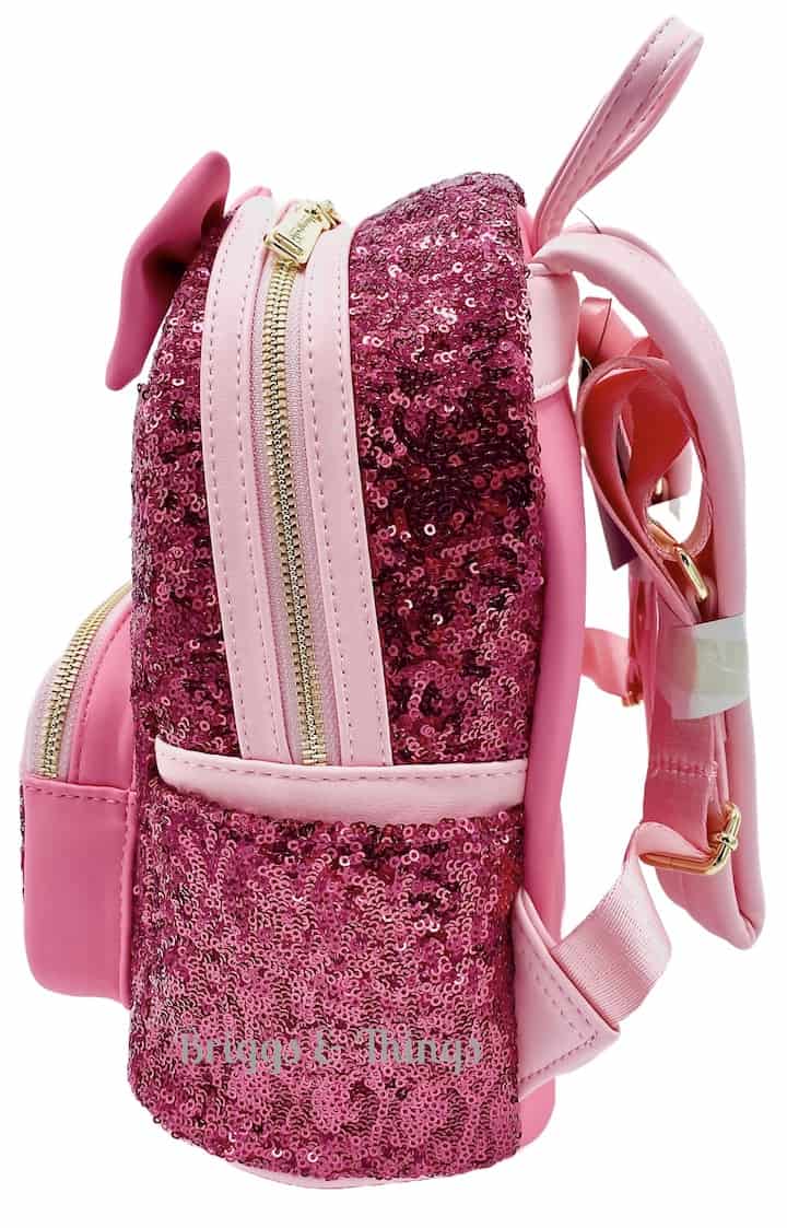 Loungefly Sleeping Beauty Sequin Backpack Disney Princess Aurora Bag Left Side