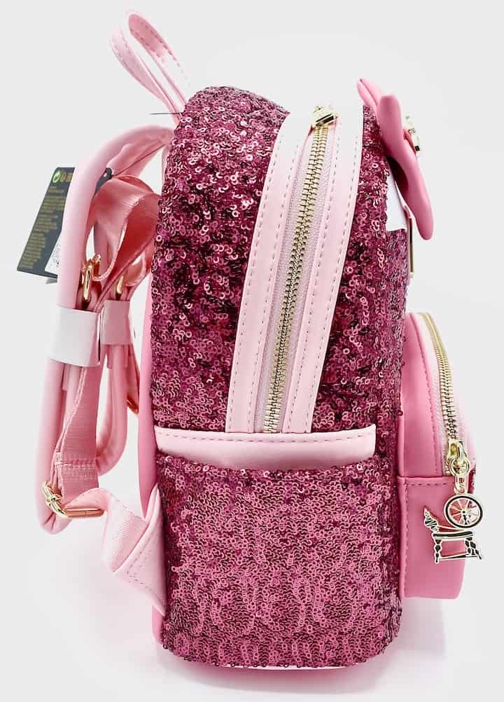 Loungefly Sleeping Beauty Sequin Backpack Disney Princess Aurora Bag Right Side