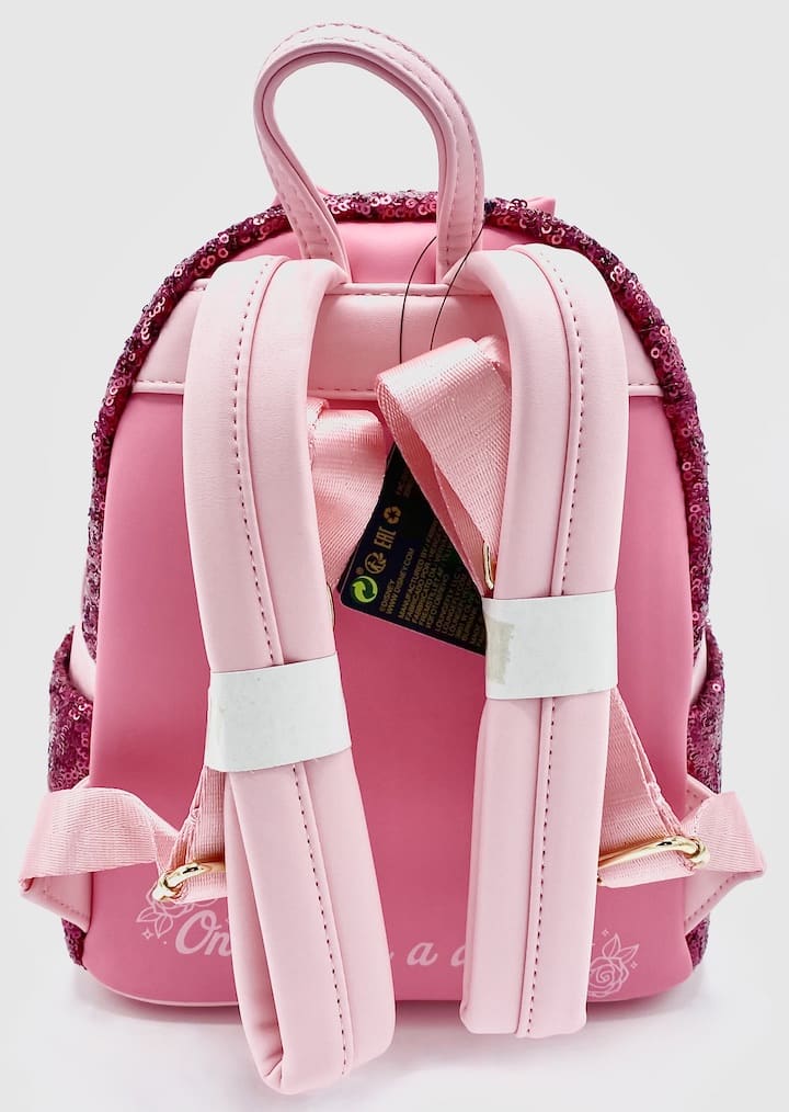 Loungefly Sleeping Beauty Sequin Backpack Disney Princess Aurora Bag Straps