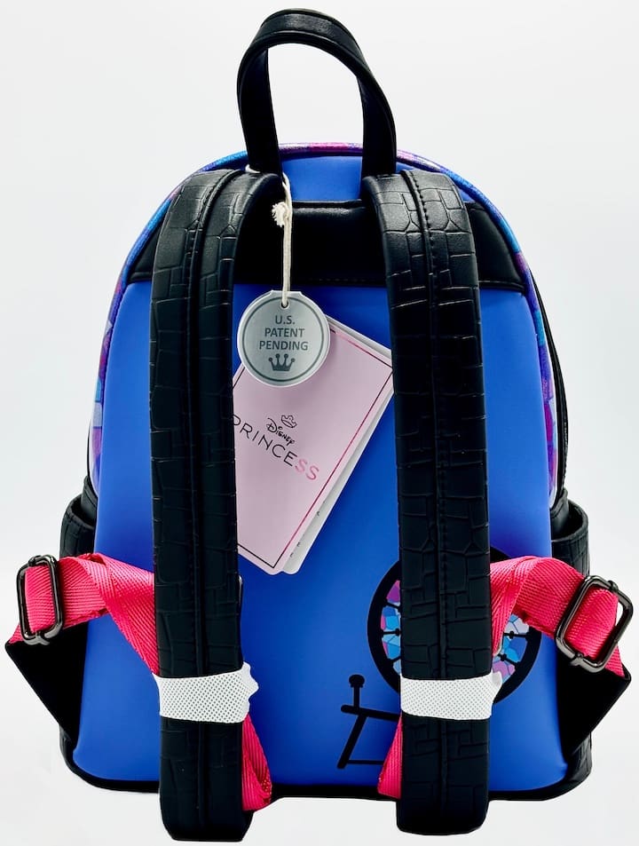 Loungefly Sleeping Beauty Stained Glass Mini Backpack Disney Bag Straps