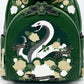 Loungefly Slytherin House Tattoo Mini Backpack Harry Potter Bag Front Pocket With Snake Artwork