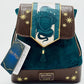 Loungefly Slytherin Velvet Banner Mini Backpack Harry Potter Bag Front Full View