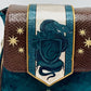 Loungefly Slytherin Velvet Banner Mini Backpack Harry Potter Bag Front Top