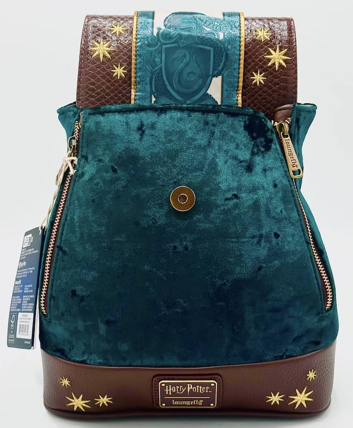 Loungefly Slytherin Velvet Banner Mini Backpack Harry Potter Bag Inside