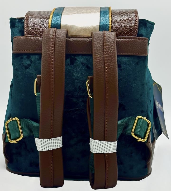 Loungefly Slytherin Velvet Banner Mini Backpack Harry Potter Bag Straps