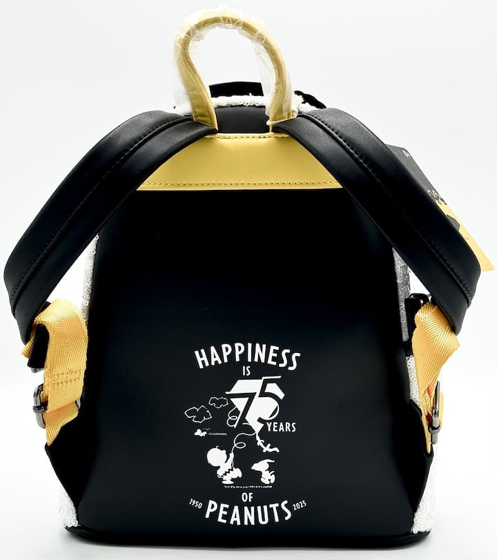 Loungefly Snoopy Sequin Cosplay Mini Backpack Peanuts 75th Bag Back