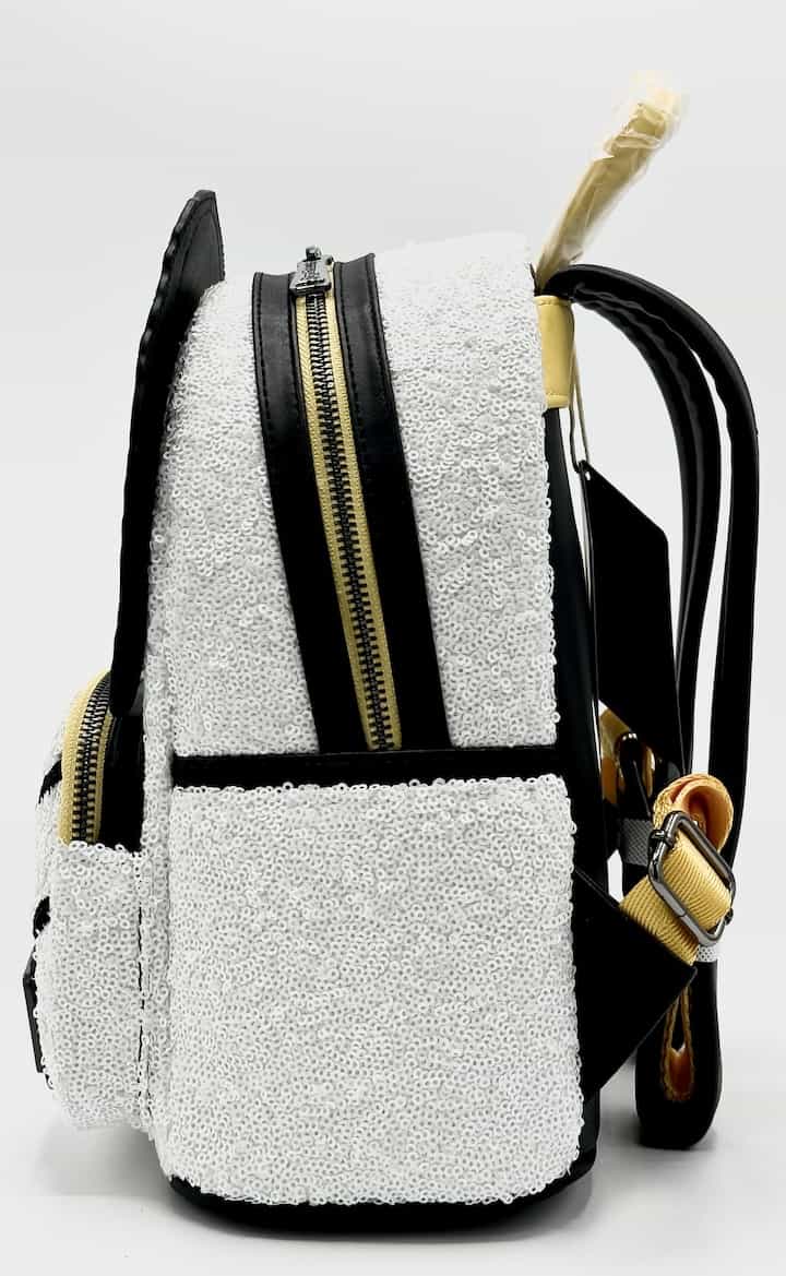Loungefly Snoopy Sequin Cosplay Mini Backpack Peanuts 75th Bag Left Side
