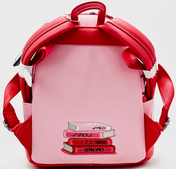 Loungefly Spicy Book Club Mini Backpack Chili Pepper Bag Back