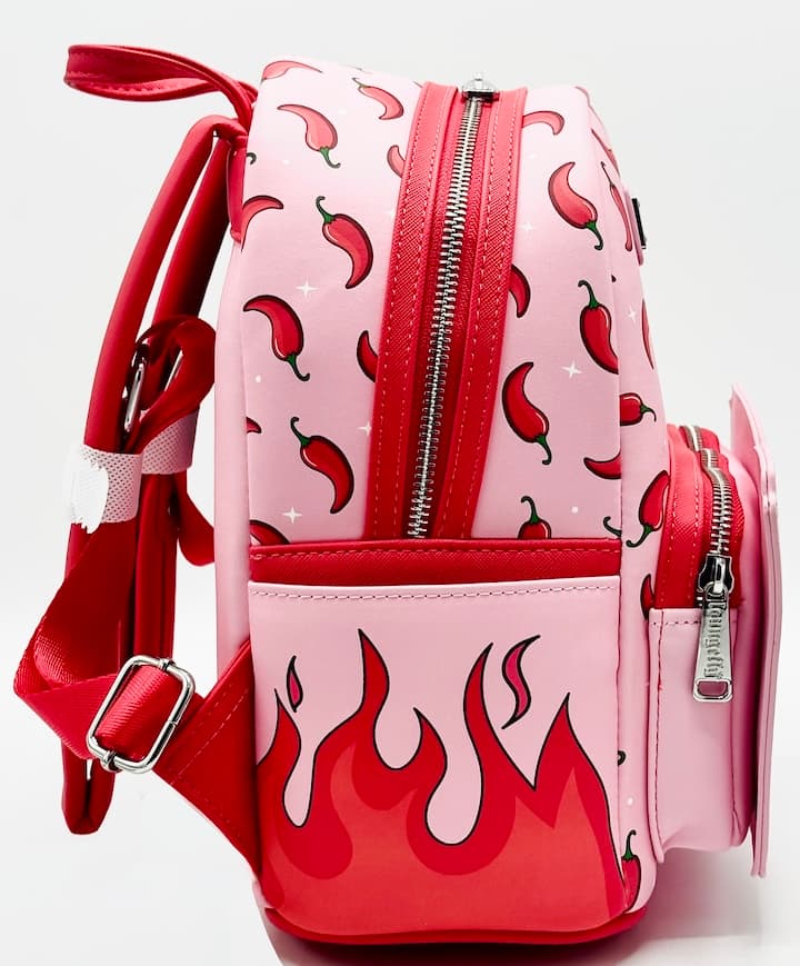 Loungefly Spicy Book Club Mini Backpack Chili Pepper Bag Right Side