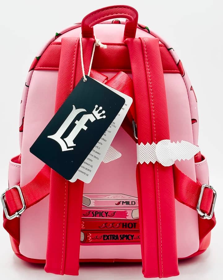 Loungefly Spicy Book Club Mini Backpack Chili Pepper Bag Straps