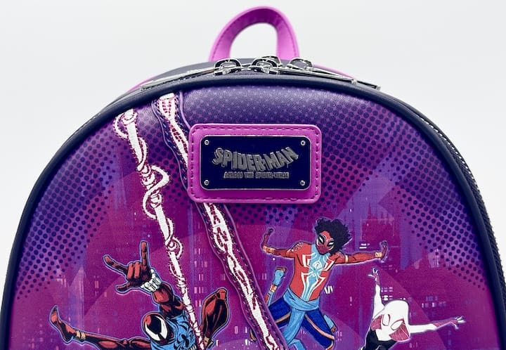 Loungefly Spiderman Across The Spider Verse Mini Backpack Marvel Bag Front Top