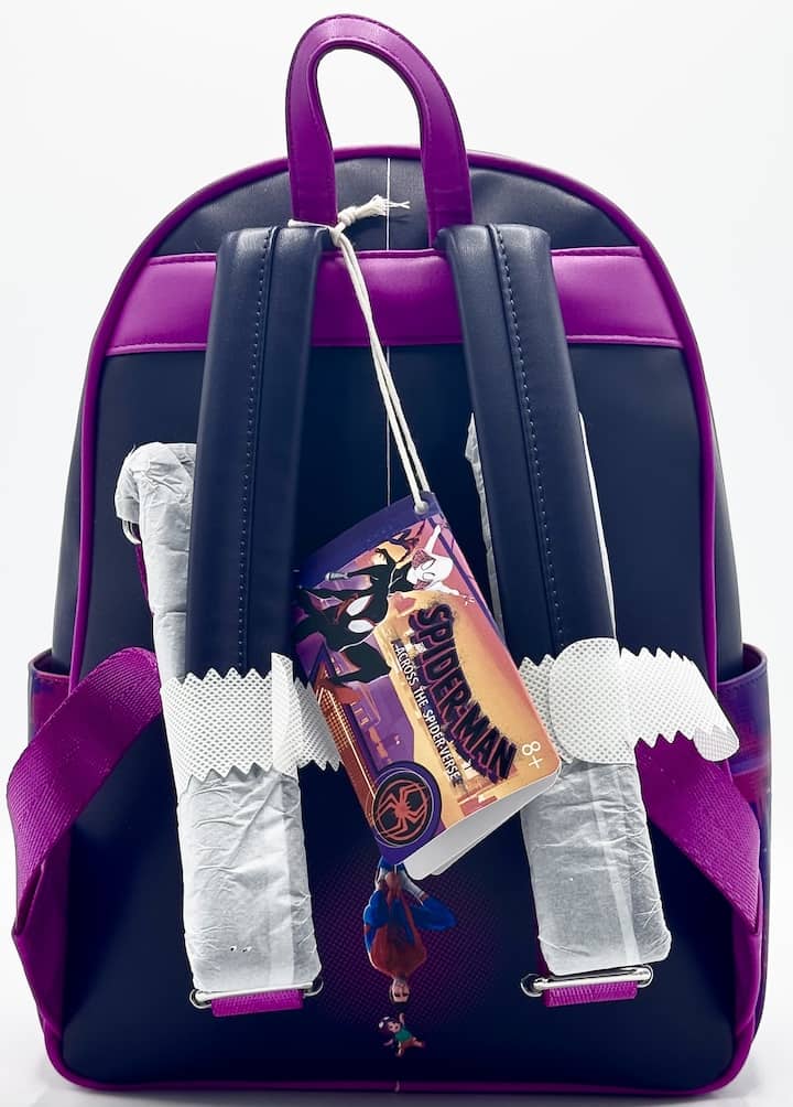 Loungefly Spiderman Across The Spider Verse Mini Backpack Marvel Bag Straps