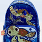 Loungefly Squirt Crush Mini Backpack Disney Pixar Finding Nemo Bag Front Full View