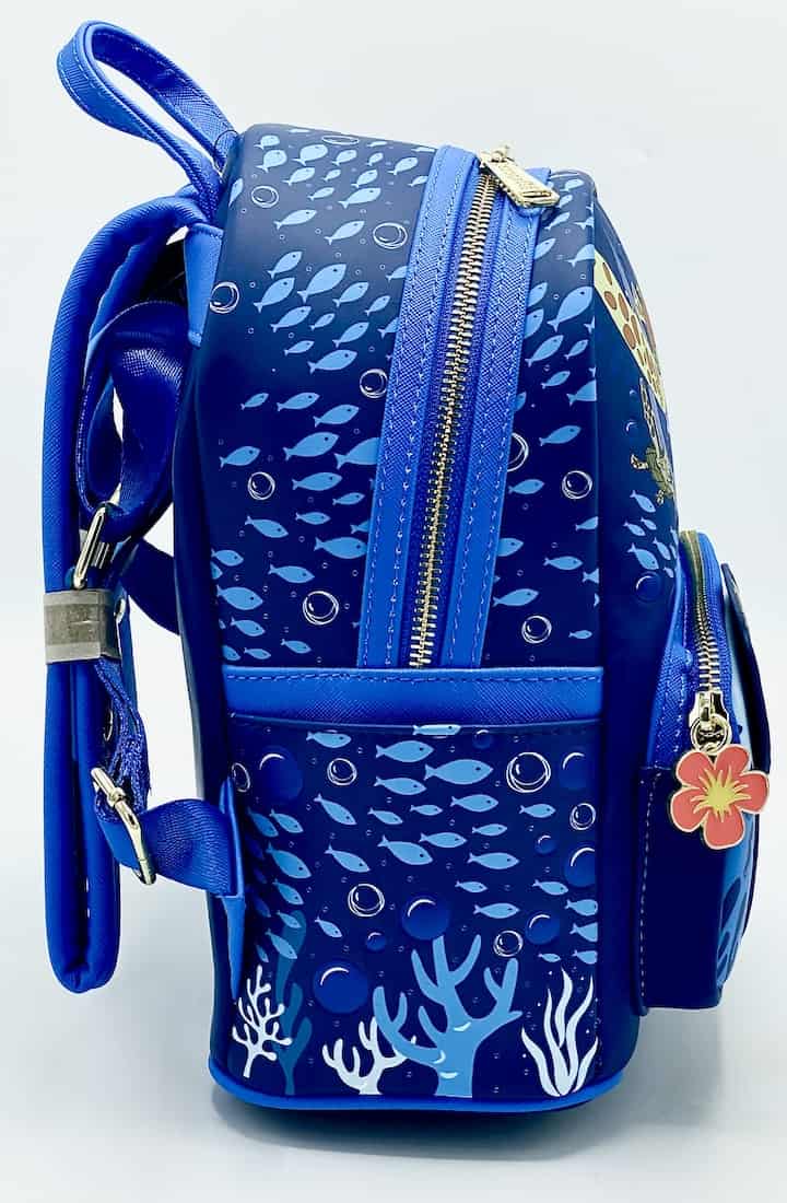 Loungefly Squirt Crush Mini Backpack Disney Pixar Finding Nemo Bag Right Side