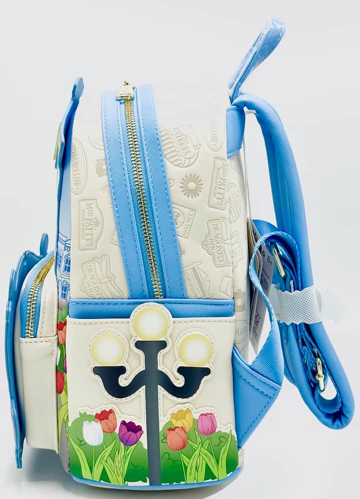Loungefly Stars Hollow Mini Backpack Gilmore Girls Town Floral Bag Left Side