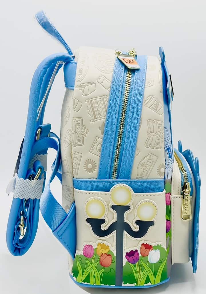 Loungefly Stars Hollow Mini Backpack Gilmore Girls Town Floral Bag Right Side