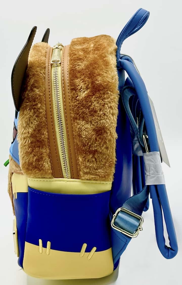 Loungefly Stitch Beast Mini Backpack Beauty & the Beast Cosplay Bag Left Side