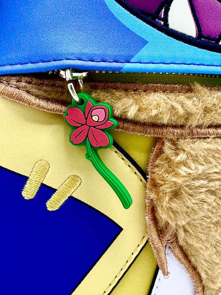 Loungefly Stitch Beast Mini Backpack Beauty & the Beast Cosplay Bag Rose Keyring Zipper