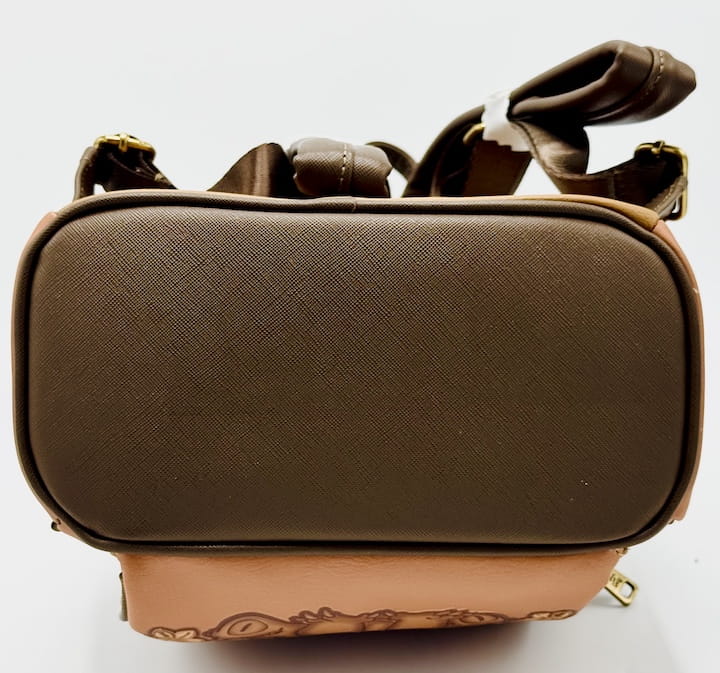 Loungefly Stitch Brown Debossed Mini Backpack Disney Hawaiian Bag Base