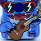 Loungefly Stitch Guitar Plush Mini Backpack Disney Ukulele Bag Front Guitar Applique