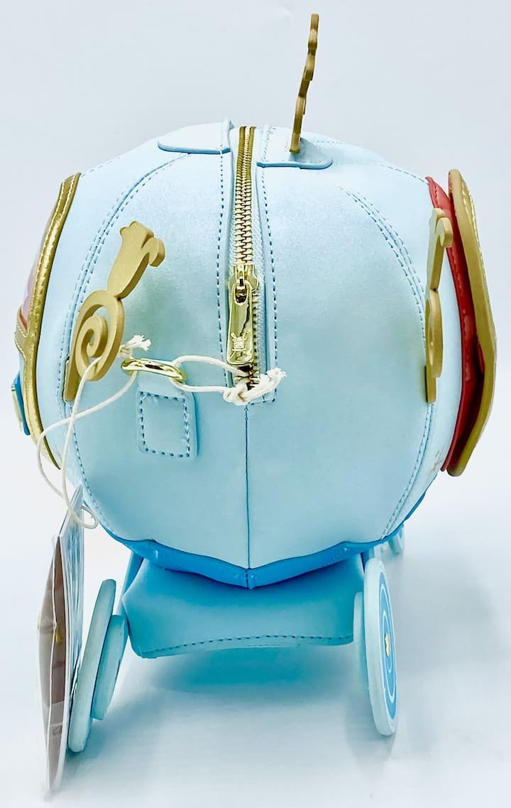 Loungefly Stitch Shoppe Cinderella Carriage Crossbody Figural Bag Back