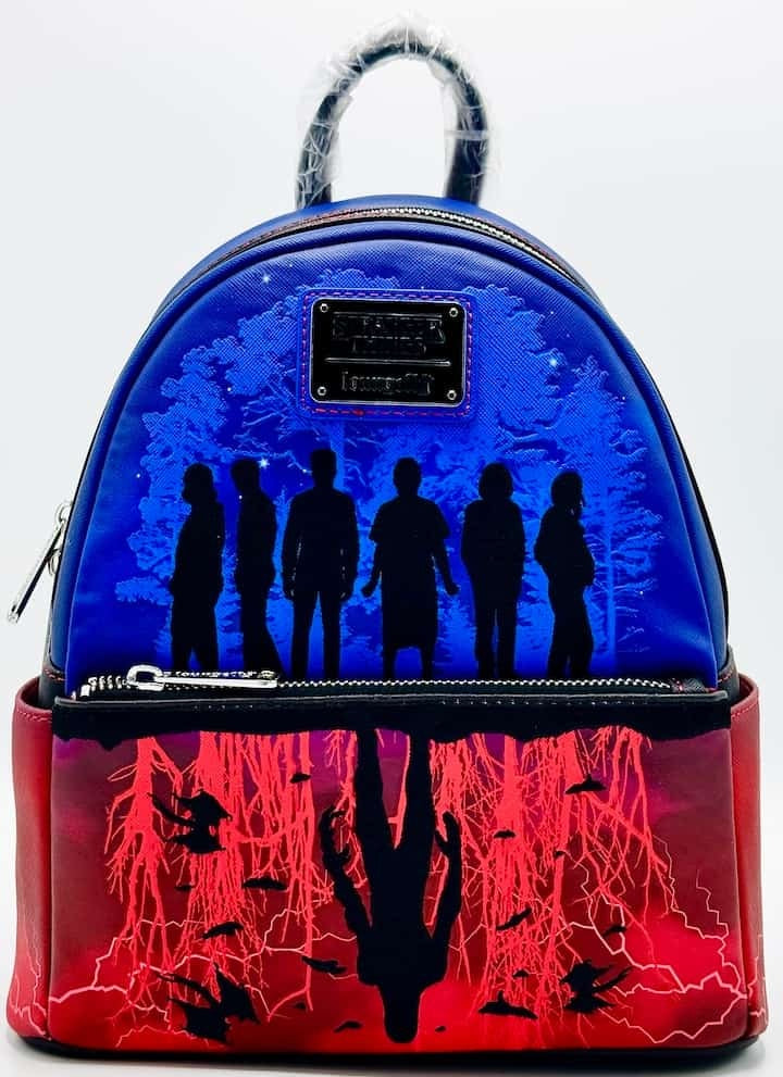 Loungefly Stranger Things Mini Backpack Upside Down Shadows Bag Front Full View