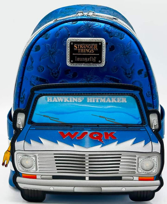 Loungefly Stranger Things WSQK Van Mini Backpack Light Up Bag Front Full View