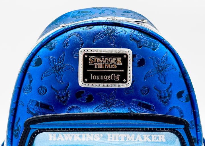 Loungefly Stranger Things WSQK Van Mini Backpack Light Up Bag Front Logo