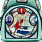 Loungefly Sword in the Stone Stained Glass Mini Backpack Front Pocket