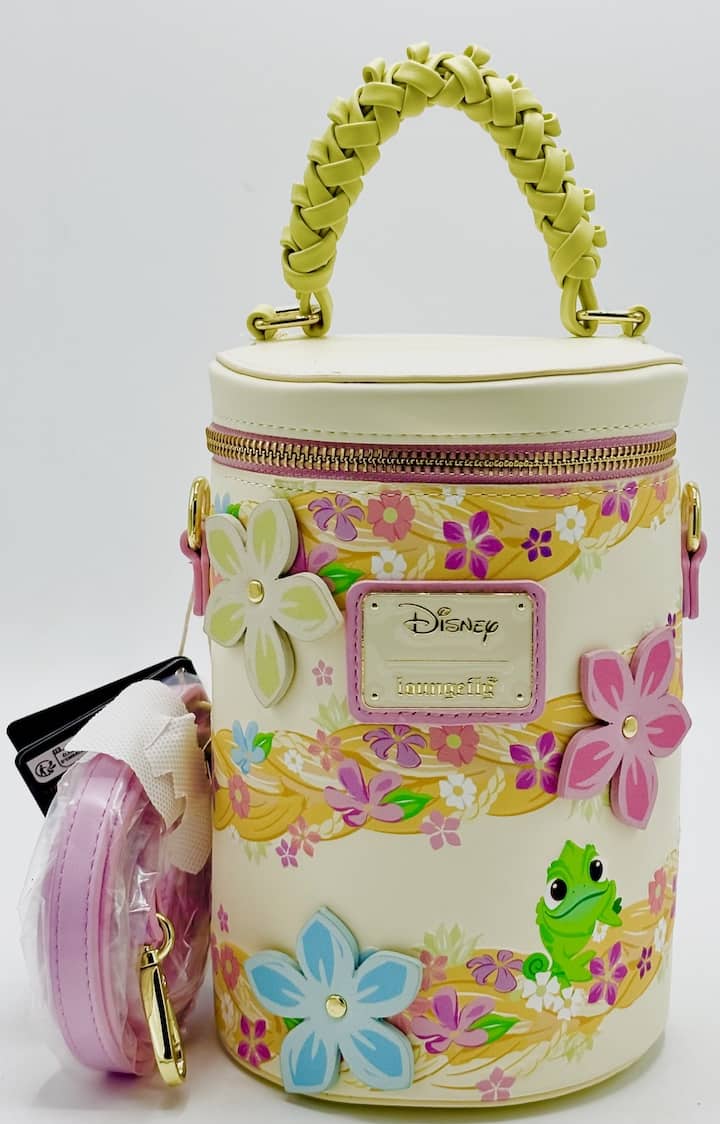 Loungefly Tangled Crossbody Disney Princess Rapunzel Hair Bag Front Full View