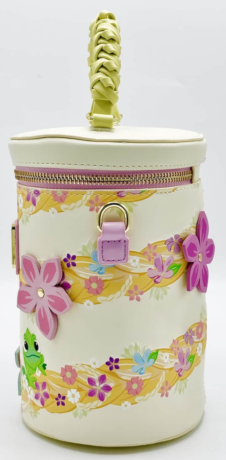 Loungefly Tangled Crossbody Disney Princess Rapunzel Hair Bag Left Side