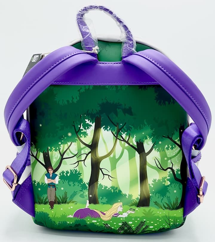 Loungefly Tangled Mini Backpack Rapunzel Swinging From the Tower Bag Back