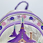 Loungefly Tangled Mini Backpack Rapunzel Swinging From the Tower Bag Front Tower Applique
