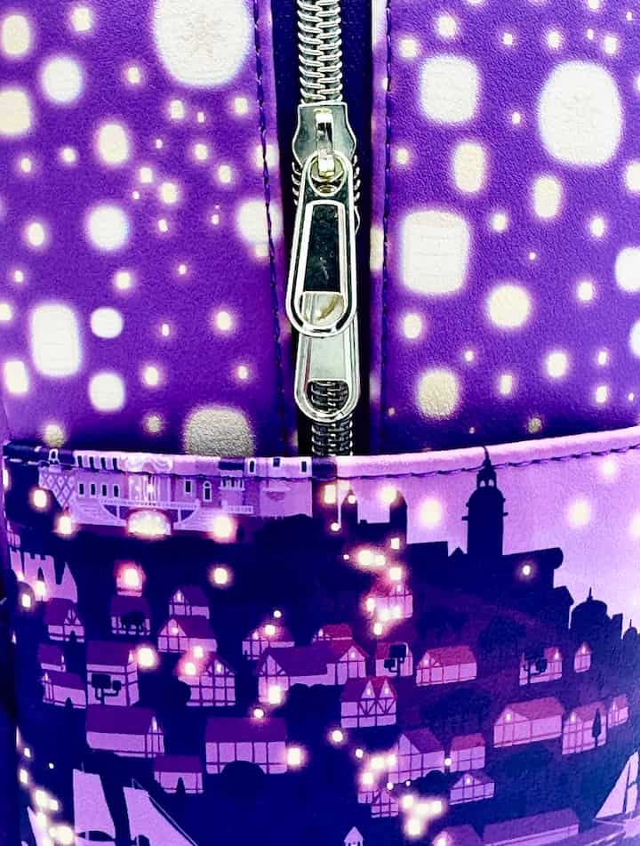 Loungefly Tangled Night Mini Backpack Disney Rapunzel Bag & Purse Set Handbag Zips