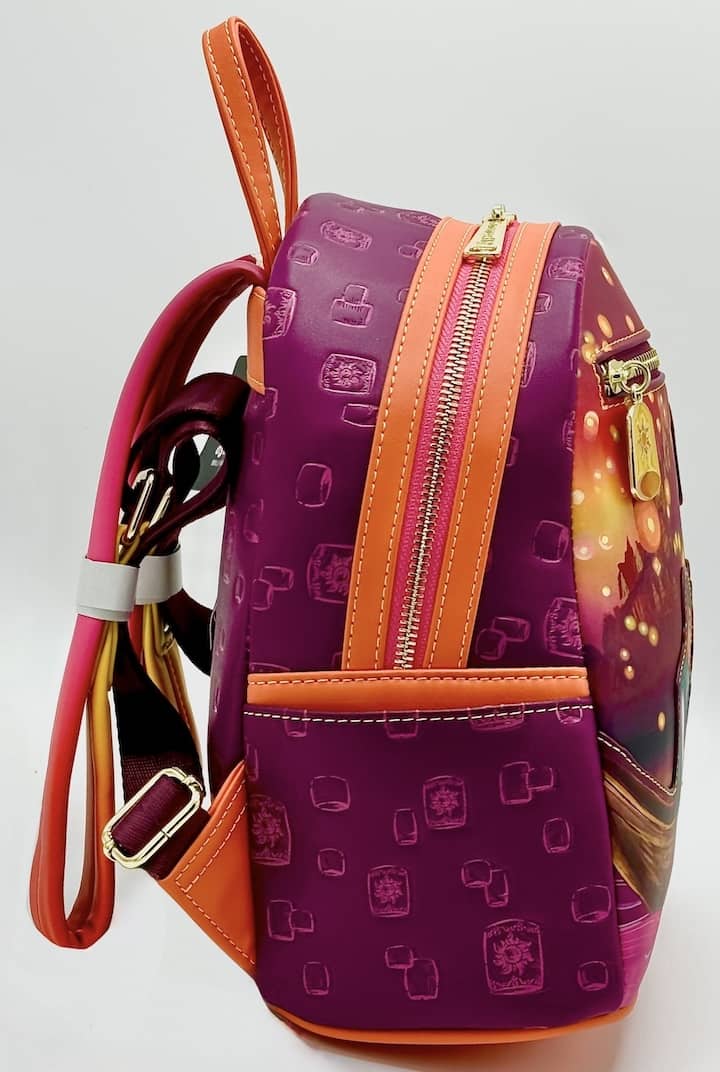 Loungefly Tangled Rapunzel Flynn Boat Mini Backpack Disney Lantern Bag Right Side