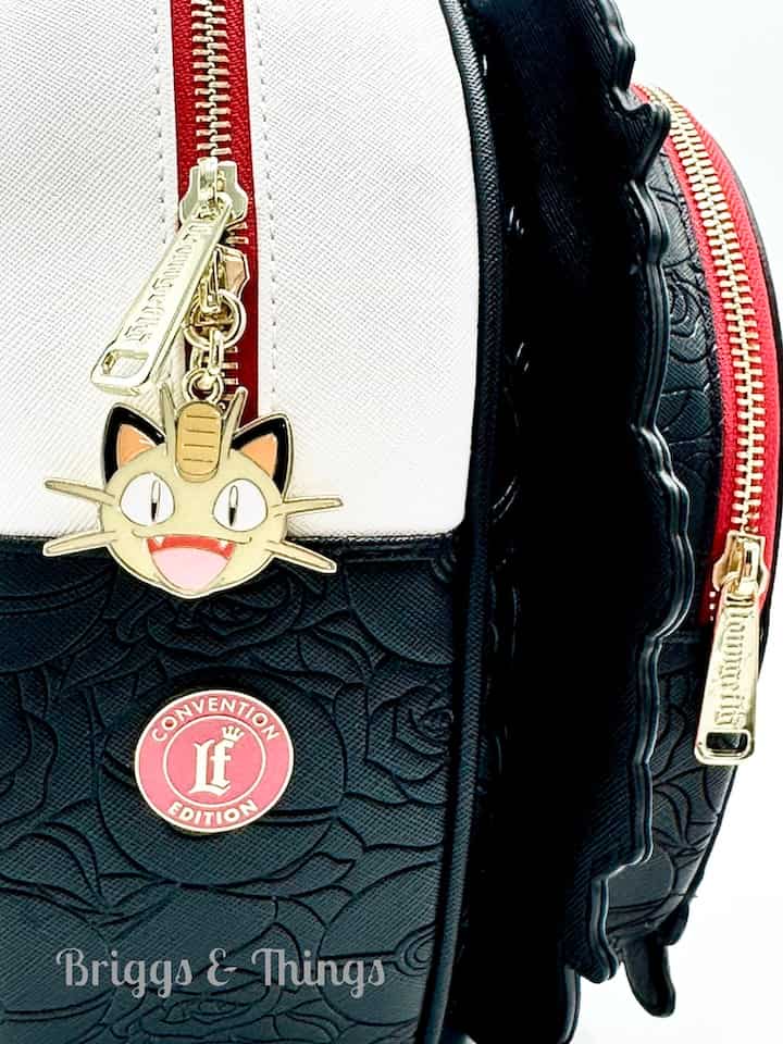 Loungefly Team Rocket Cameo Mini Backpack SDCC Pokemon Bag Zips And Meowth Keyring 