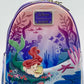 Loungefly The Little Mermaid Mini Backpack Ariel Under the Sea Bag Front Full View