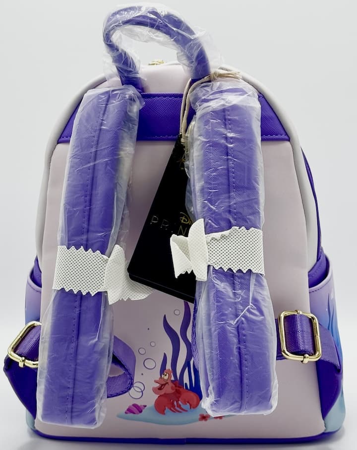 Loungefly The Little Mermaid Mini Backpack Ariel Under the Sea Bag Straps