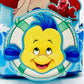 Loungefly The Little Mermaid Mini Backpack Disney Ariel Flounder Bag Front Bottom