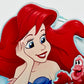 Loungefly The Little Mermaid Mini Backpack Disney Ariel Flounder Bag Front Top