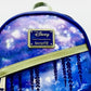 Loungefly Tiana Light Up Mini Backpack Disney Glow In The Dark Bag Front Enamel Logo