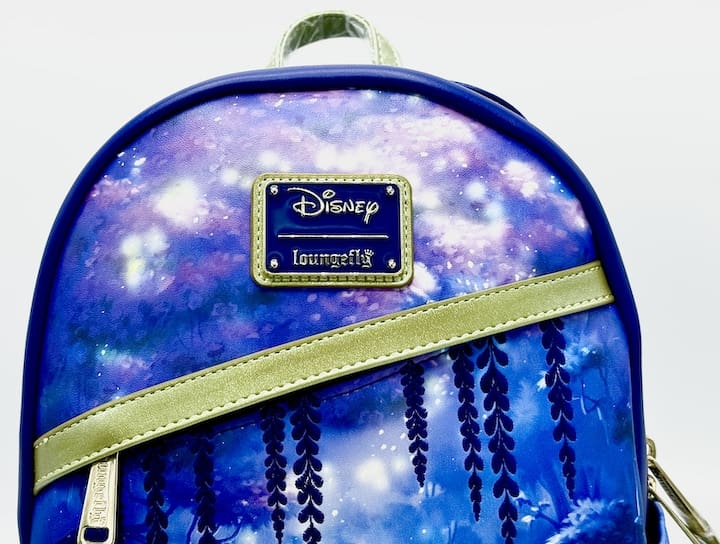 Loungefly Tiana Light Up Mini Backpack Disney Glow In The Dark Bag Front Enamel Logo