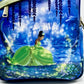 Loungefly Tiana Light Up Mini Backpack Disney Glow In The Dark Bag Front Princess Artwork