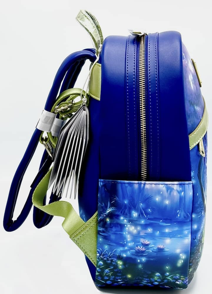 Loungefly Tiana Light Up Mini Backpack Disney Glow In The Dark Bag Right Side