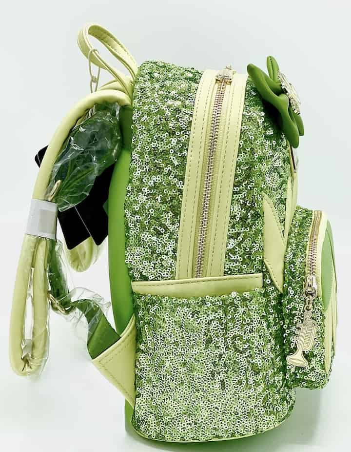 Loungefly Tiana Sequin Mini Backpack Disney Princess and the Frog Bag Right Side