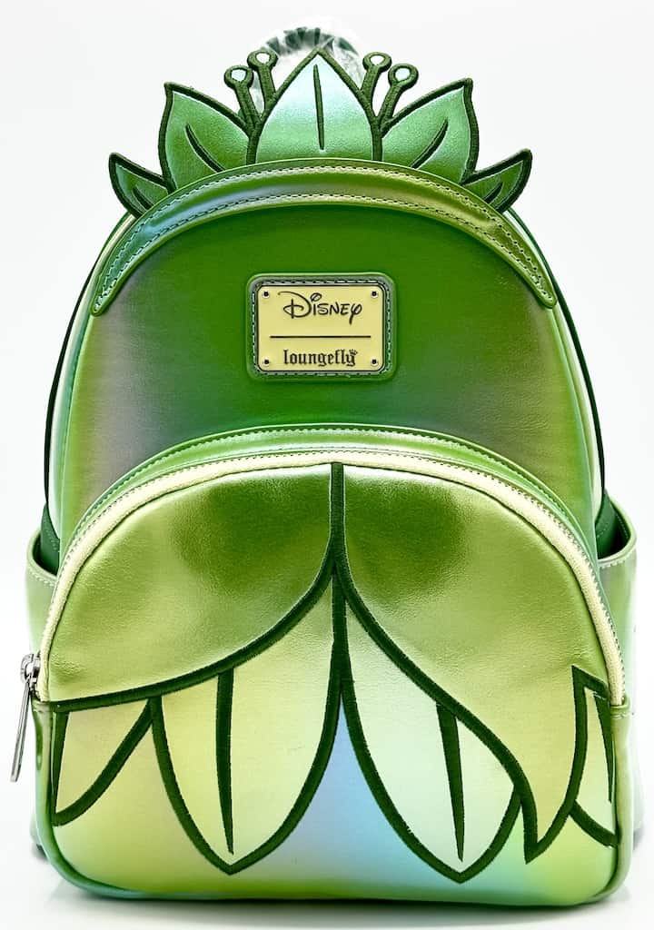 Loungefly Tiana Shiny Mini Backpack Disney Princess Iridescent Bag